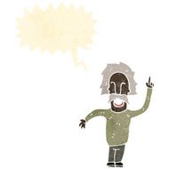 retro cartoon genius scientist N4