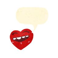 cartoon laughing heart