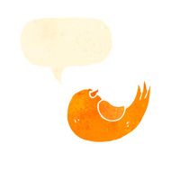 retro cartoon bird N9