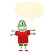 cartoon monster man N19