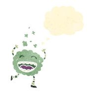 retro cartoon smell monster N2