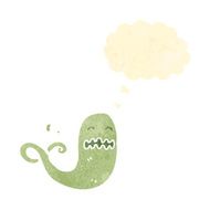 retro cartoon ghost N6