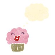 retro cartoon muffin