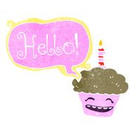 retro cartoon cupcake N4