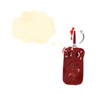 retro cartoon ketchup bottle