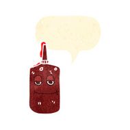 retro cartoon ketchup bottle N2