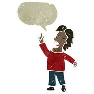 retro cartoon man talking N3