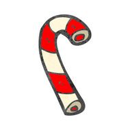 retro cartoon candy canes