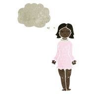 retro cartoon woman in night dress