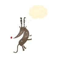 retro cartoon reindeer N4