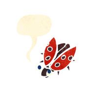 retro cartoon ladybug N3