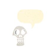 retro cartoon skull N2