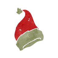 retro cartoon santa hat N2