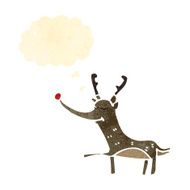 retro cartoon reindeer N8