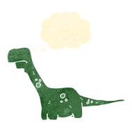 retro cartoon dinosaur N4