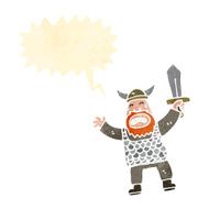cartoon viking shouting