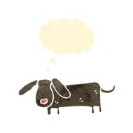 retro cartoon little dog N10
