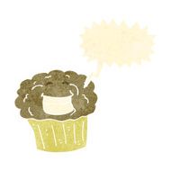 retro cartoon cupcake N5