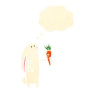 Cartoon Rabbit With Carrot N14
