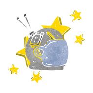 cartoon astronaut helmet N55