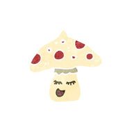 retro cartoon toadstool N8