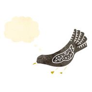 retro cartoon crow N2