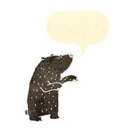retro cartoon bear N16