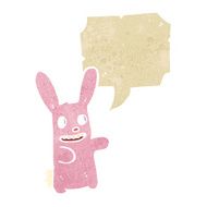 cartoon pink spooky rabbit