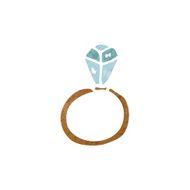 huge diamond ring cartoon N7