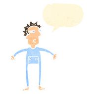 cartoon man in long underwear N3