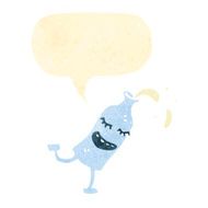 retro cartoon milk bottle N3