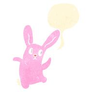 cartoon pink spooky rabbit N2