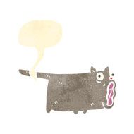 retro cartoon farting cat N4