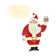 retro cartoon santa claus N12