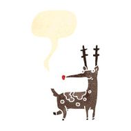 retro cartoon reindeer N9
