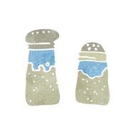 retro cartoon salt and pepper
