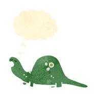 retro cartoon dinosaur N9