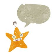 cartoon star with speech bubble N17