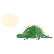 retro cartoon dinosaur N10