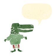 friendly cartoon crocodile N4