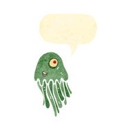 retro cartoon squid N2