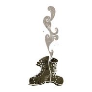 smelly old shoes retro cartoon