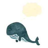 retro cartoon whale N3