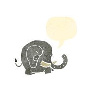 retro cartoon elephant N5