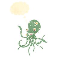 retro cartoon octopus N4