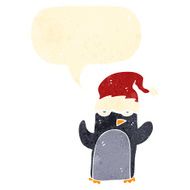 retro cartoon penguin N15