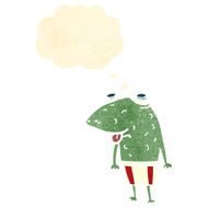 retro cartoon frog N4