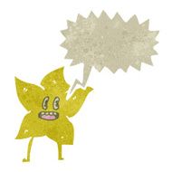 retro cartoon talking star N3