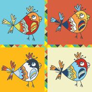 background with bird parrot N4