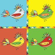 background with bird parrot N5